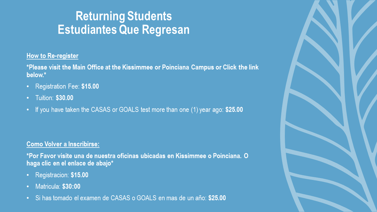 Returning Students